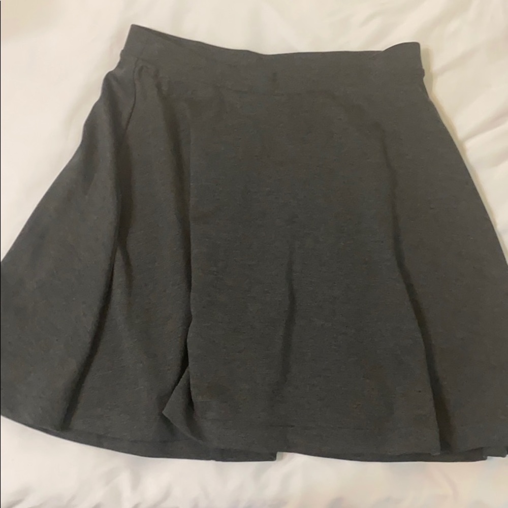 Gray circle skirt